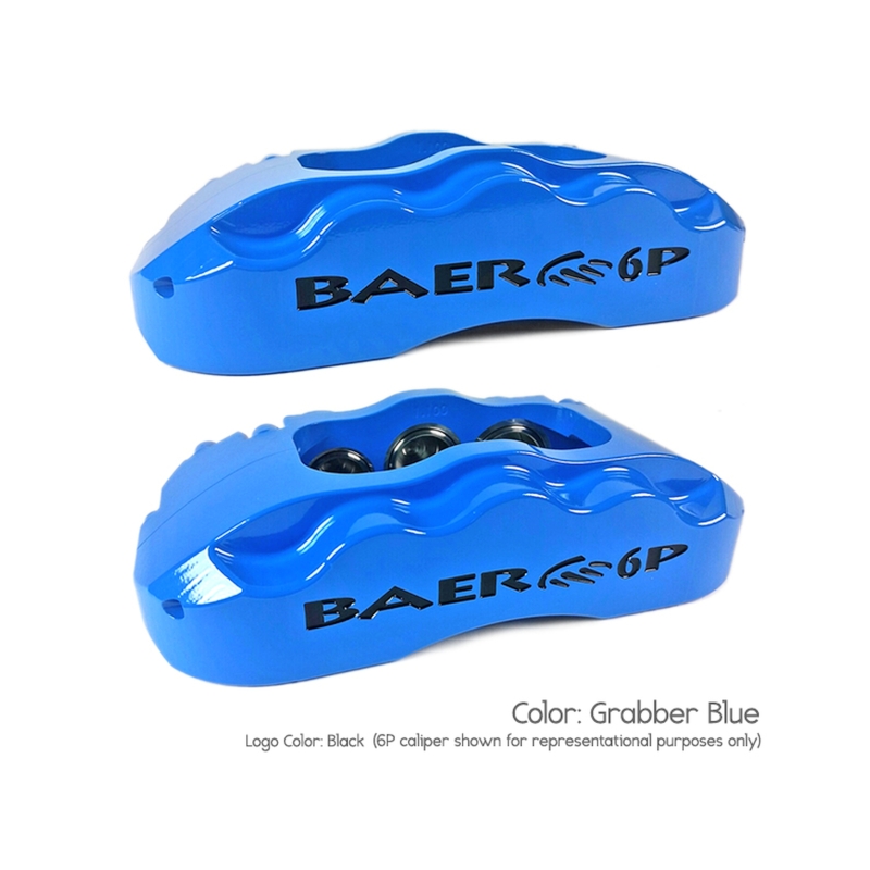 Jeep Wrangler Brake Kit - Front - Baer Brakes - Pro+ SDZ, 6P Caliper, Slotted/Drilled Rotors - Grabber Blue - `07-`17